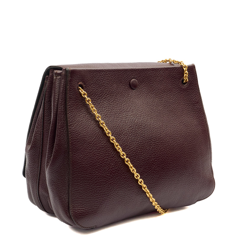 Picture of Mulberry Satchel Amberley in Oxblood, Leather