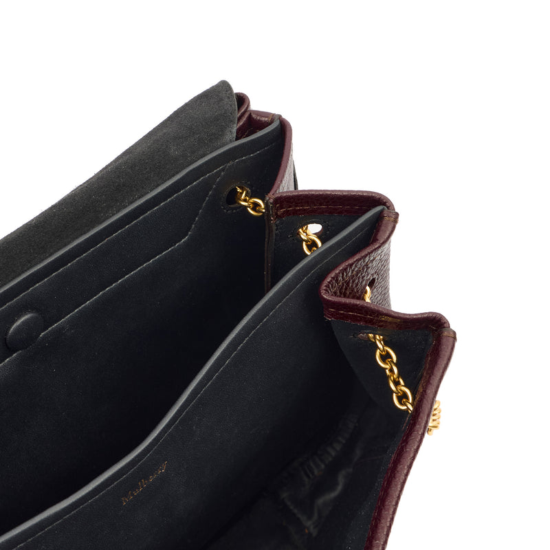 Picture of Mulberry Satchel Amberley in Oxblood, Leather