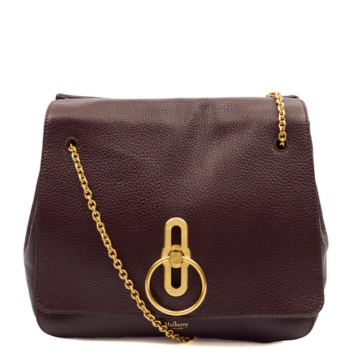 Picture of Mulberry Satchel Amberley in Oxblood, Leather