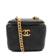 Picture of Chanel Cross Body Vanity Case - Mini in Black, Caviar Leather