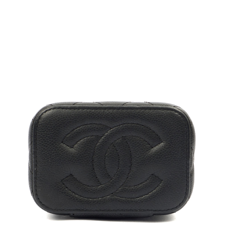 Picture of Chanel Cross Body Vanity Case - Mini in Black, Caviar Leather