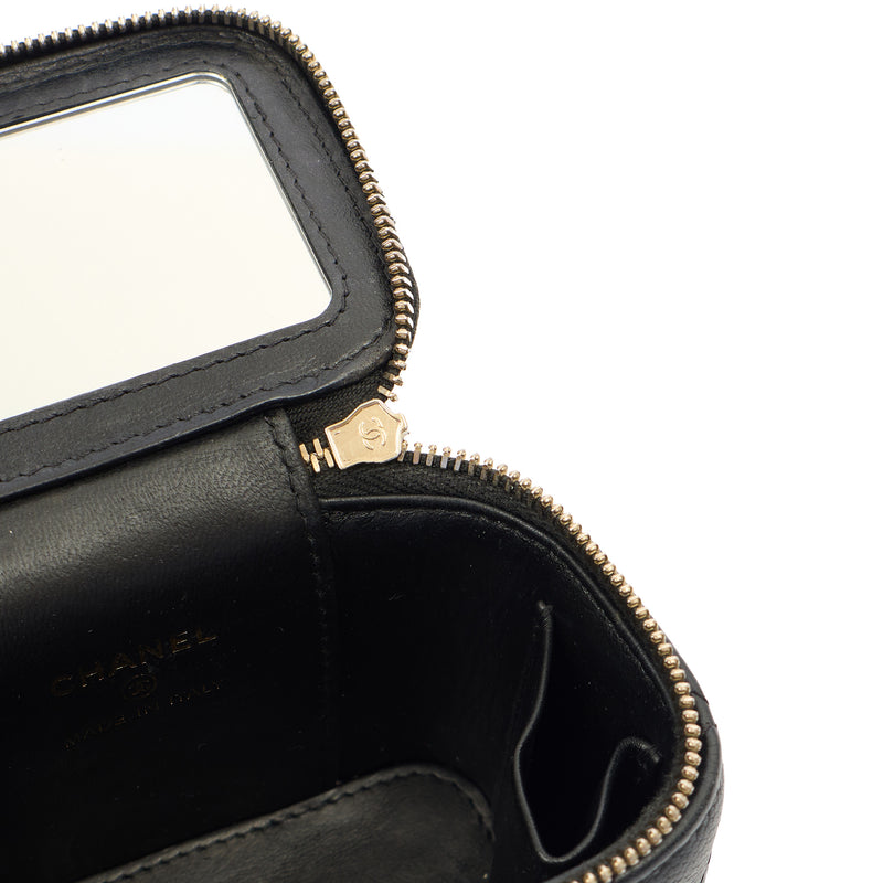 Picture of Chanel Cross Body Vanity Case - Mini in Black, Caviar Leather