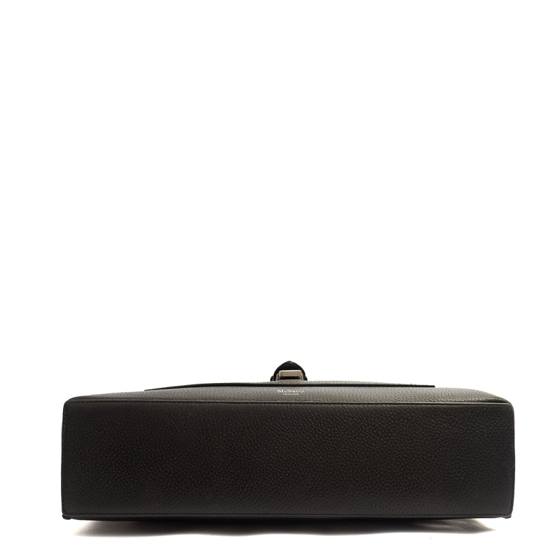 Picture of Mulberry Satchel Chiltern Satchel in Black, Leather