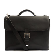 Picture of Mulberry Satchel Chiltern Satchel in Black, Leather