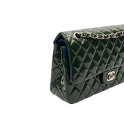 Picture of Chanel Shoulder Bag Classic Double Flap - Medium in Green, Patent Leather