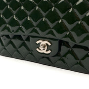 Picture of Chanel Shoulder Bag Classic Double Flap - Medium in Green, Patent Leather