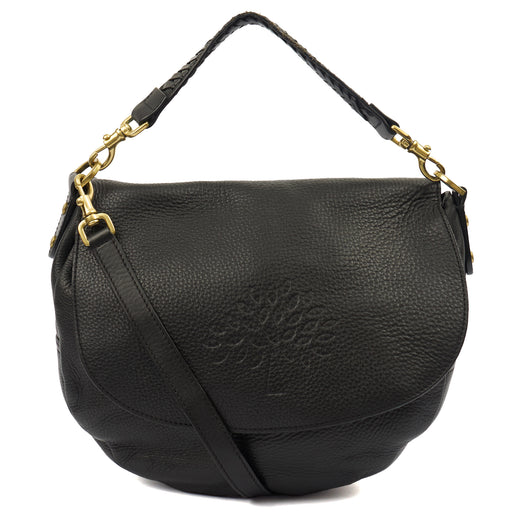 Picture of Mulberry Cross Body Effie Satchel in Black, Calfskin Leather