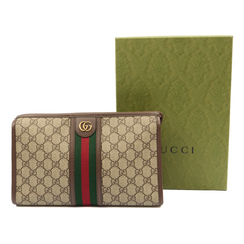 Picture of Gucci Clutch Ophidia GG Supreme Pouch in GG Supreme, GG Supreme Canvas