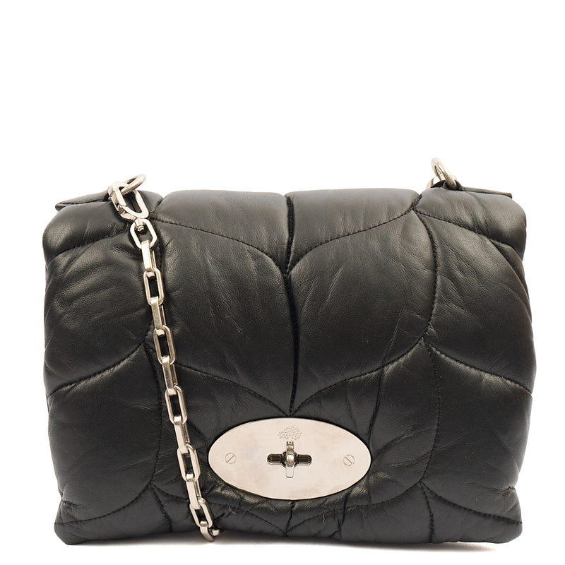 Picture of Mulberry Shoulder Bag Little Softie in Black, Calfskin Leather