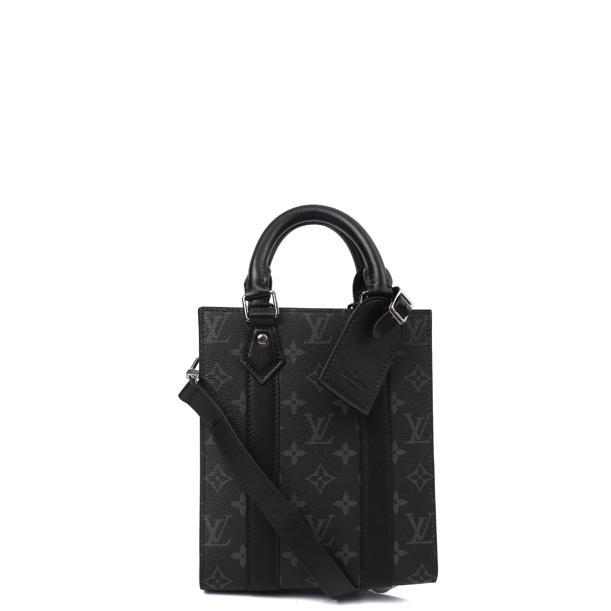 Louis Vuitton Tote Sac Plat in Monogram Eclipse, Canvas | The