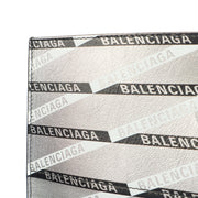 Picture of Balenciaga Clutch Supermarket Shopper in Metallic, Leather