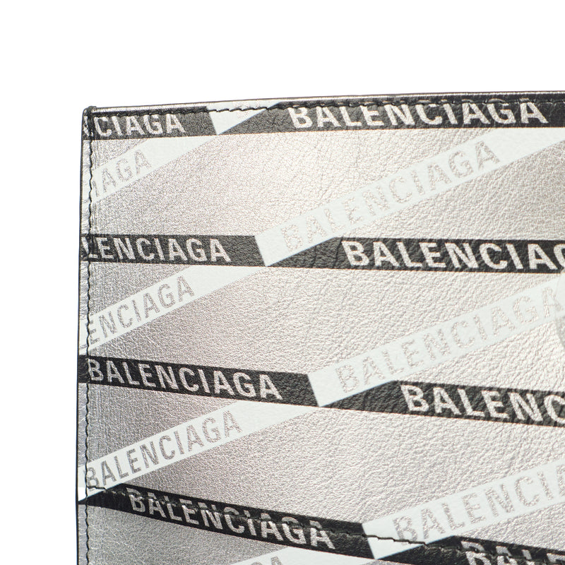 Picture of Balenciaga Clutch Supermarket Shopper in Metallic, Leather