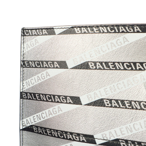 Picture of Balenciaga Clutch Supermarket Shopper in Metallic, Leather