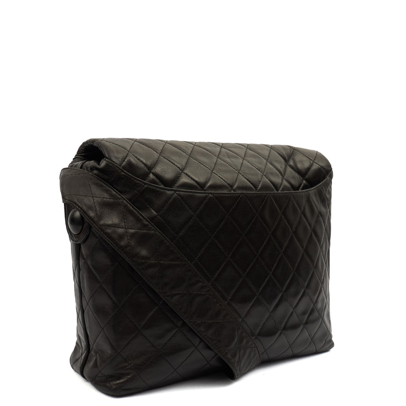 Picture of Chanel Cross Body Vintage Flap Bag  in Black, Lambskin Leather