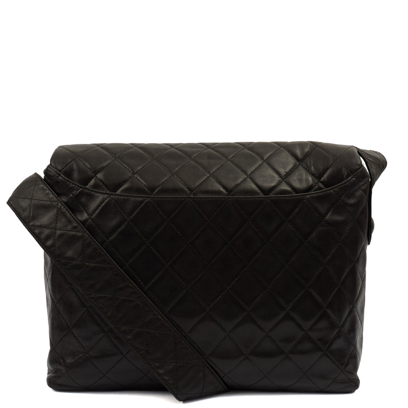 Picture of Chanel Cross Body Vintage Flap Bag  in Black, Lambskin Leather