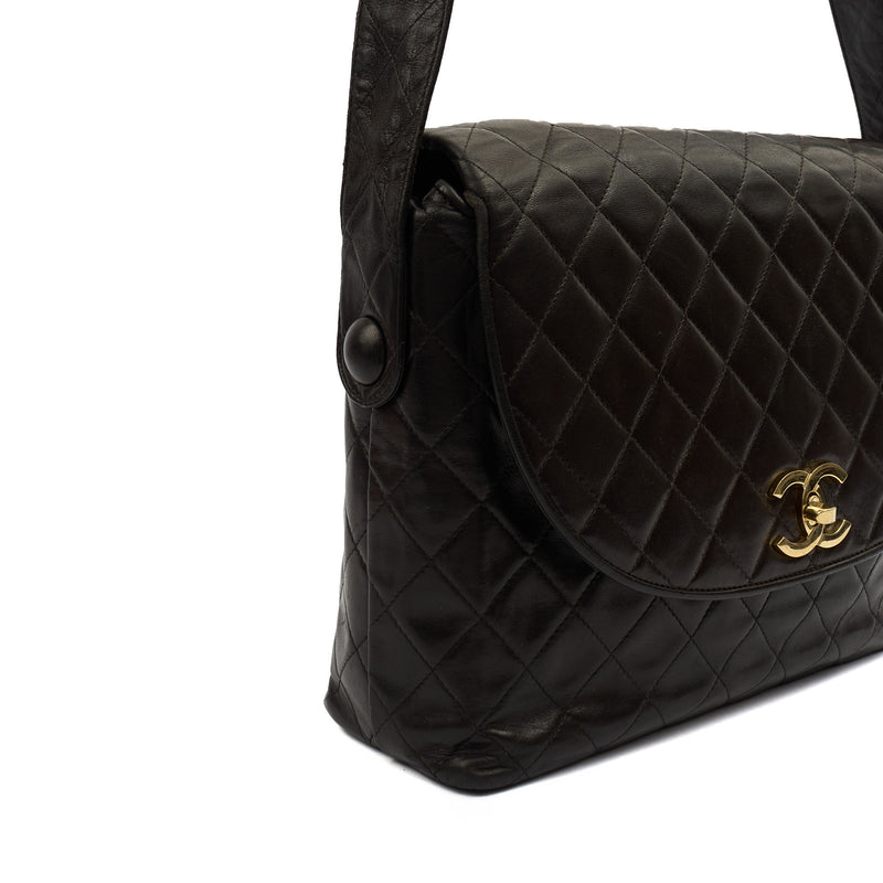 Picture of Chanel Cross Body Vintage Flap Bag  in Black, Lambskin Leather
