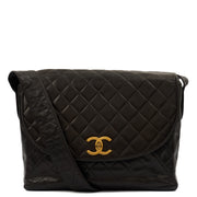 Picture of Chanel Cross Body Vintage Flap Bag  in Black, Lambskin Leather