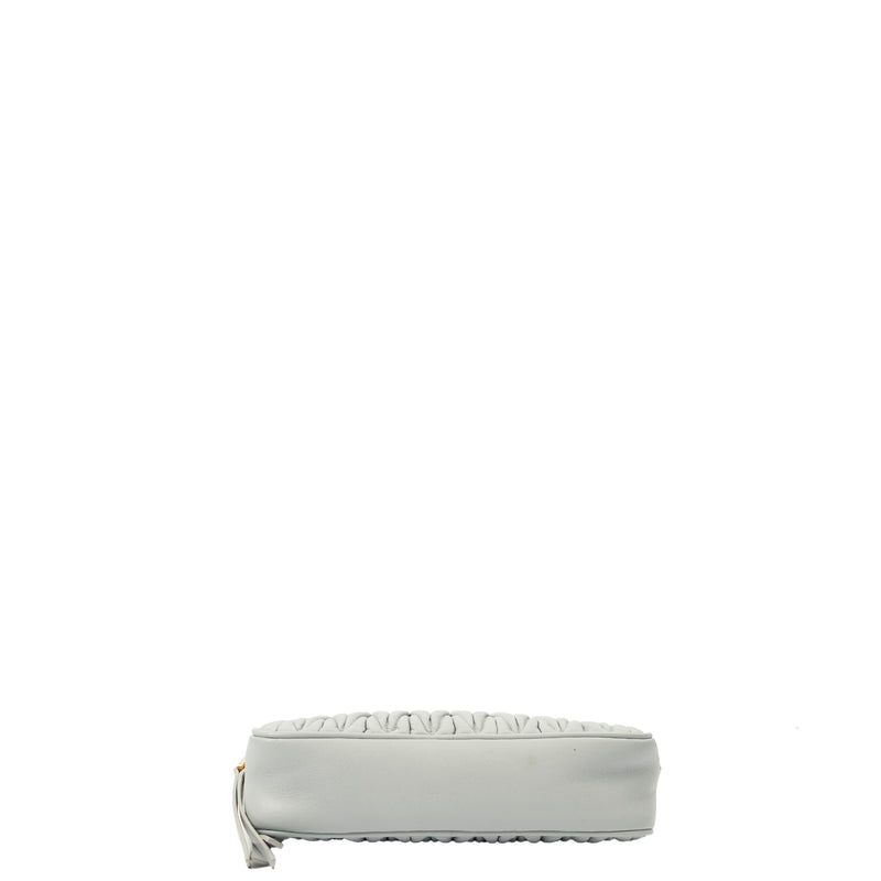 Picture of Miu Miu Cross Body Matelasse Crossbody in Blue, Leather