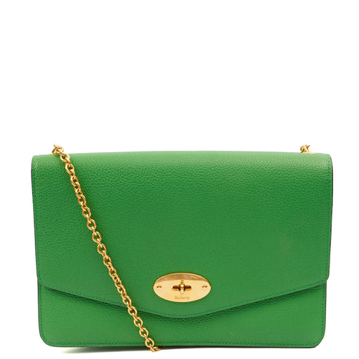 Picture of Mulberry Shoulder Bag Darley Shoulder Bag  in Green, Leather