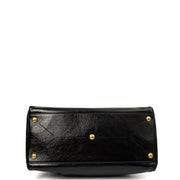 Picture of Saint Laurent Top Handle Majorelle in Black, Patent Leather
