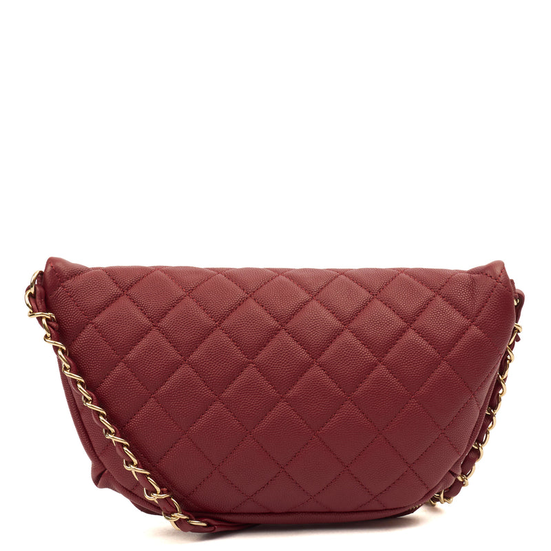 Picture of Chanel Cross Body Belt Bag in Red, Caviar Leather