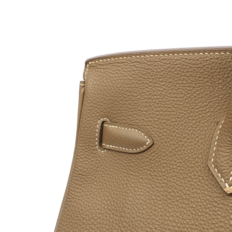 Picture of Hermes Tote Birkin 35 in Etoupe, Togo Leather
