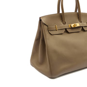 Picture of Hermes Tote Birkin 35 in Etoupe, Togo Leather