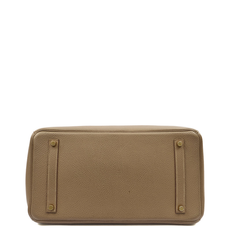 Picture of Hermes Tote Birkin 35 in Etoupe, Togo Leather