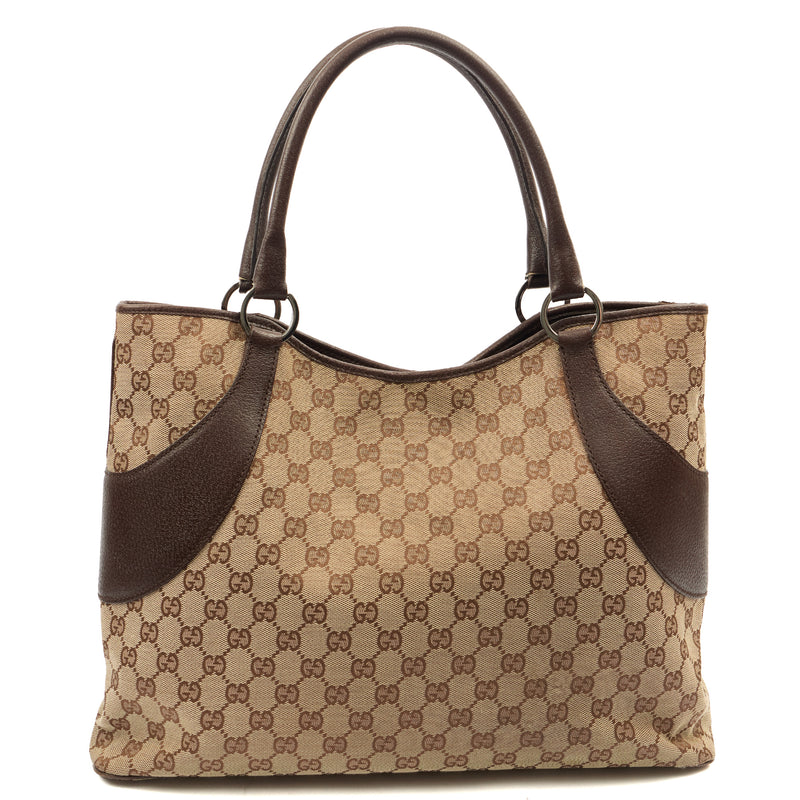 Picture of Gucci Tote Tote in GG Supreme, GG Canvas