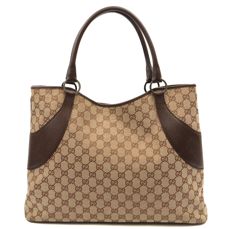 Picture of Gucci Tote Tote in GG Supreme, GG Canvas