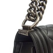 Picture of Chanel Shoulder Bag Boy - Medium in Black, Lambskin Leather