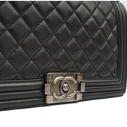 Picture of Chanel Shoulder Bag Boy - Medium in Black, Lambskin Leather