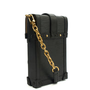 Picture of Louis Vuitton Cross Body Pochette Trunk Verticale  in Black, Epi Leather