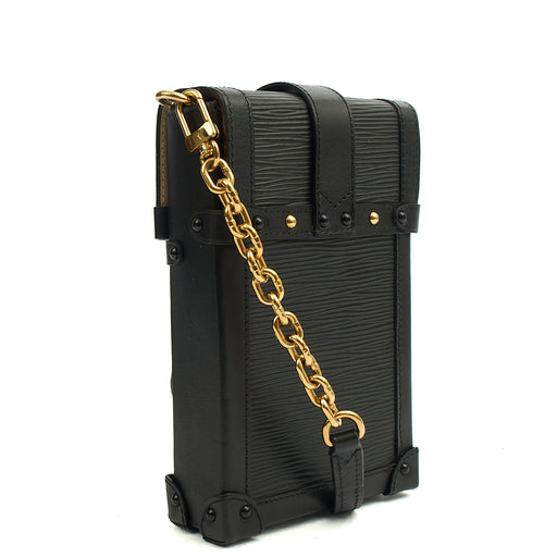Picture of Louis Vuitton Cross Body Pochette Trunk Verticale  in Black, Epi Leather