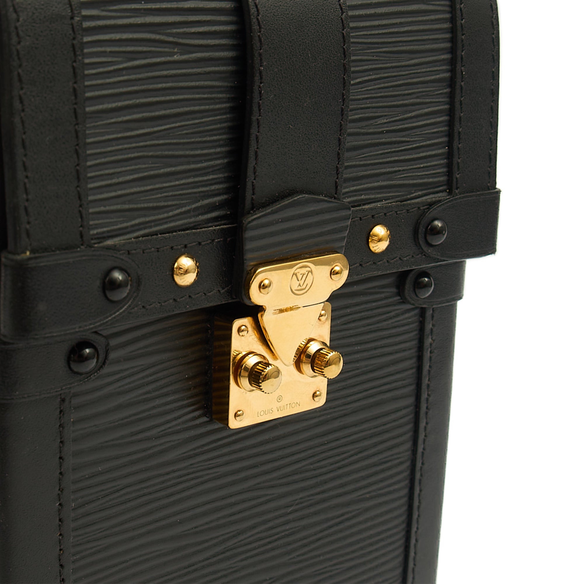 Louis Vuitton Cross Body Pochette Trunk Verticale in Black, Epi