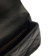 Picture of Chanel Top Handle Flap Bag with Top Handle - Small in Black, Lambskin Leather