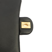 Picture of Chanel Top Handle Flap Bag with Top Handle - Small in Black, Lambskin Leather