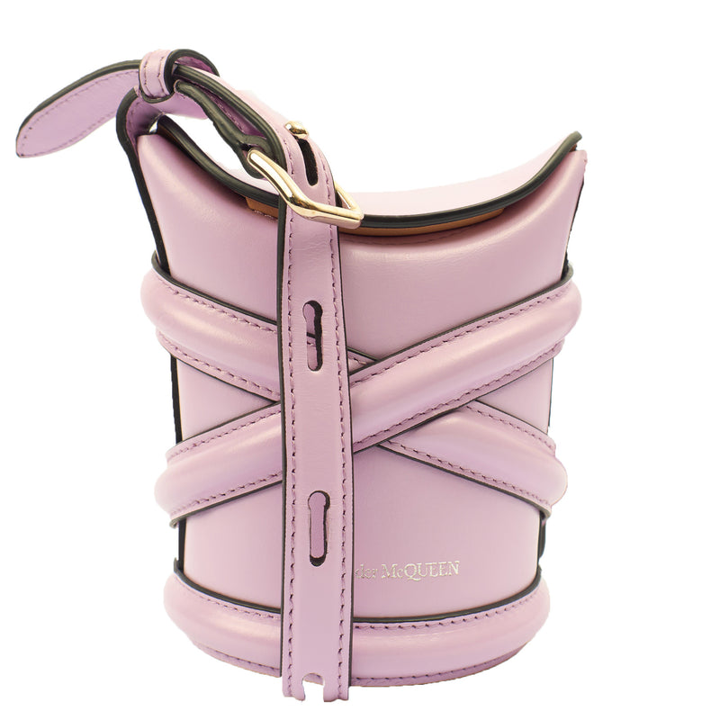 Picture of Alexander McQueen Cross Body The Curve - Small in Purple, Leather