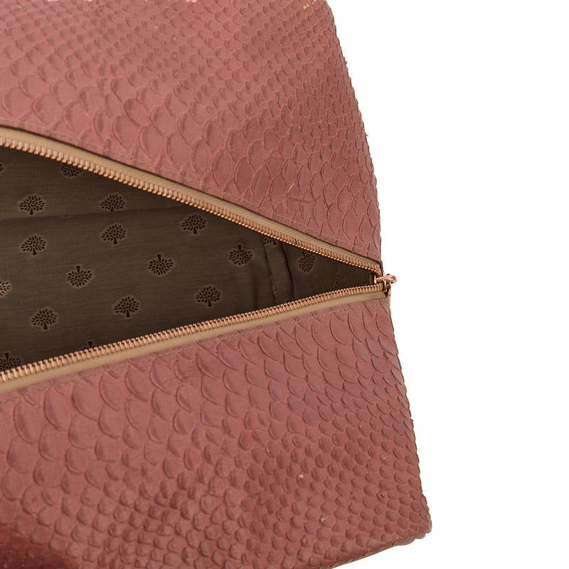 Picture of Mulberry Top Handle Clipper Holdall in Pink, Calfskin Leather