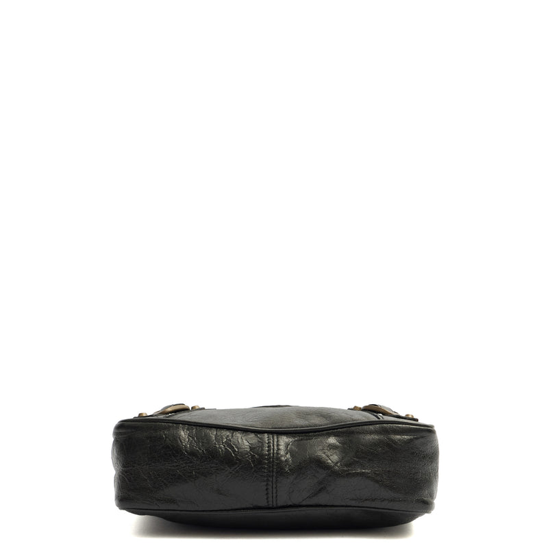 Picture of Balenciaga Shoulder Bag Motocross Crossbody in Black, Leather