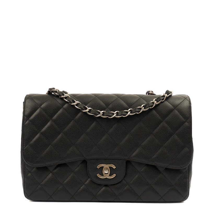 Picture of Chanel Shoulder Bag Classic Single Flap - Large in Black, Caviar Leather