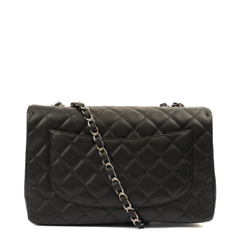 Picture of Chanel Shoulder Bag Classic Single Flap - Large in Black, Caviar Leather