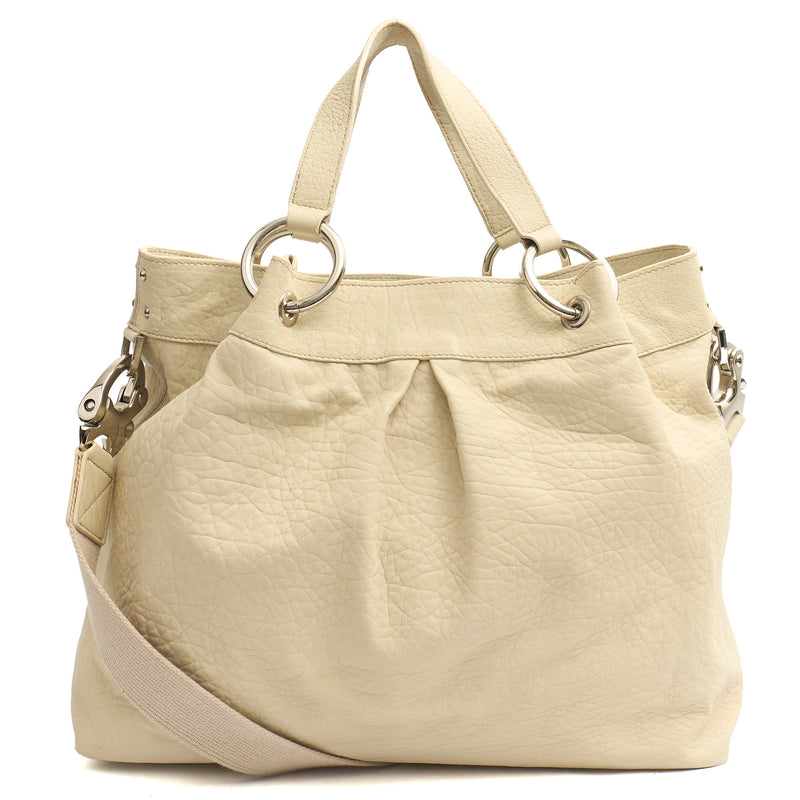 Picture of Mulberry Shoulder Bag Tote in Cream, Calfskin Leather