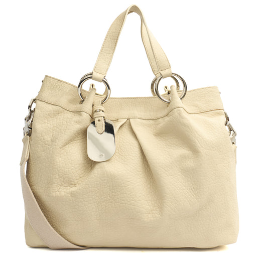 Picture of Mulberry Shoulder Bag Tote in Cream, Calfskin Leather