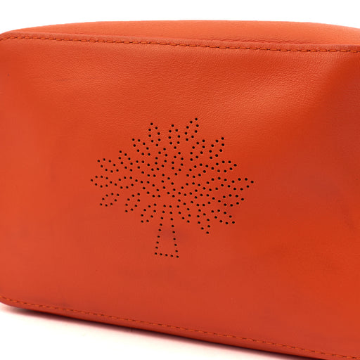 Picture of Mulberry Cross Body Blossom Pochette with strap  in Orange, Leather