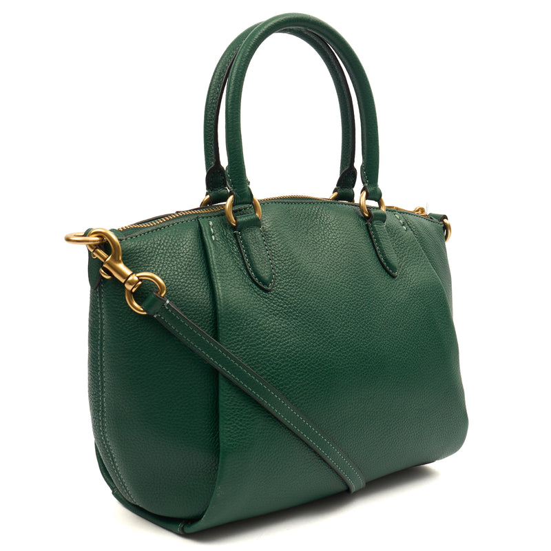 Picture of Coach Satchel Elise Satchel in Green, Leather