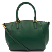 Picture of Coach Satchel Elise Satchel in Green, Leather