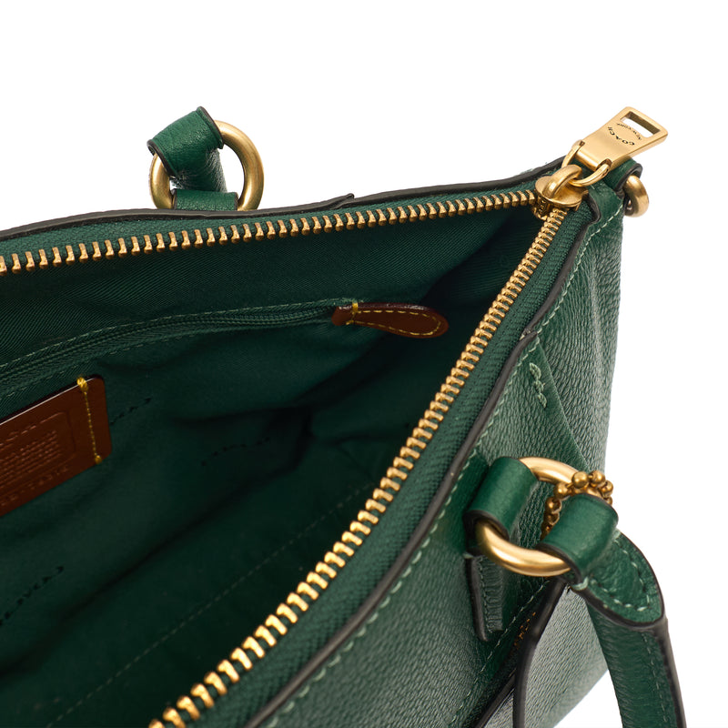 Picture of Coach Satchel Elise Satchel in Green, Leather