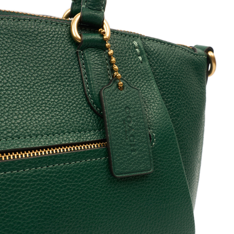 Picture of Coach Satchel Elise Satchel in Green, Leather