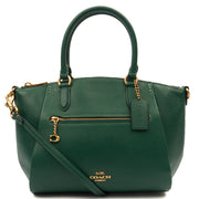 Picture of Coach Satchel Elise Satchel in Green, Leather